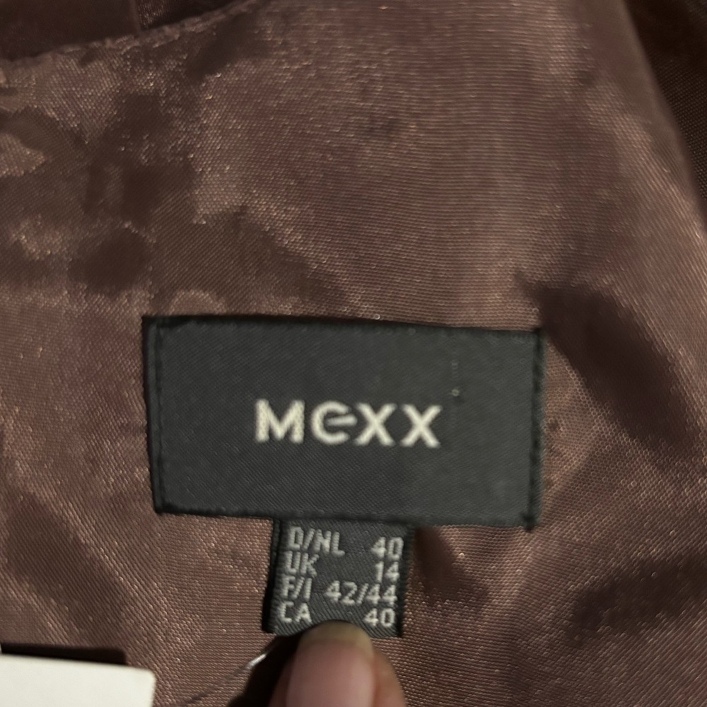 ⭐️Host Pick⭐️Mexx brown midi dress bow NWT - Picture 7 of 10